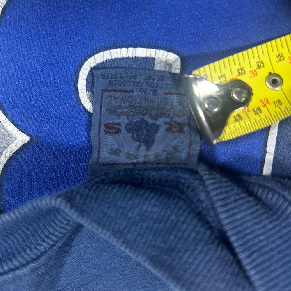 Vintage 1996 Dallas Cowboys Super Bowl XXX Champions Pro Player Sweatshirt Navy - Picture 6 of 7